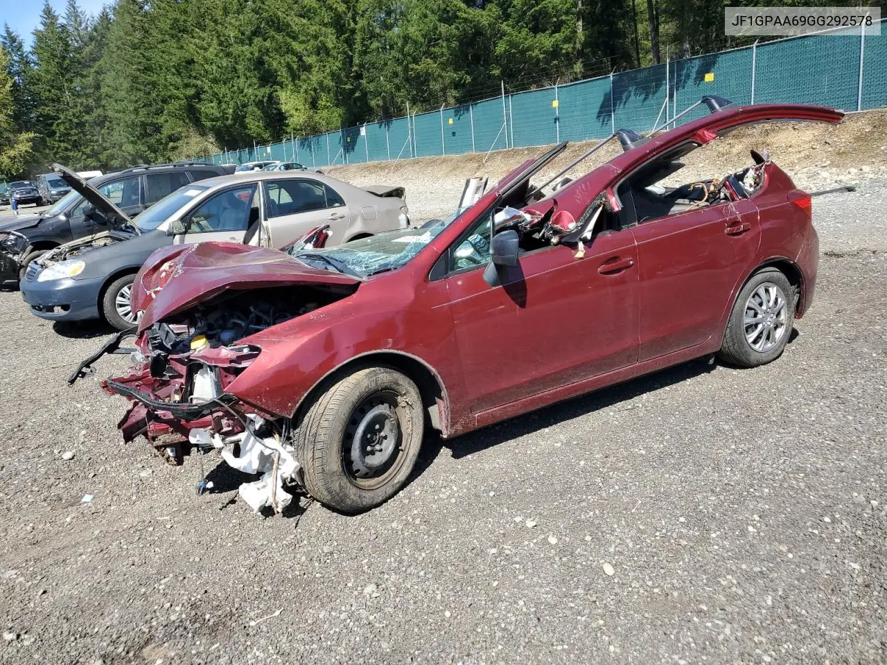 2016 Subaru Impreza VIN: JF1GPAA69GG292578 Lot: 53831275