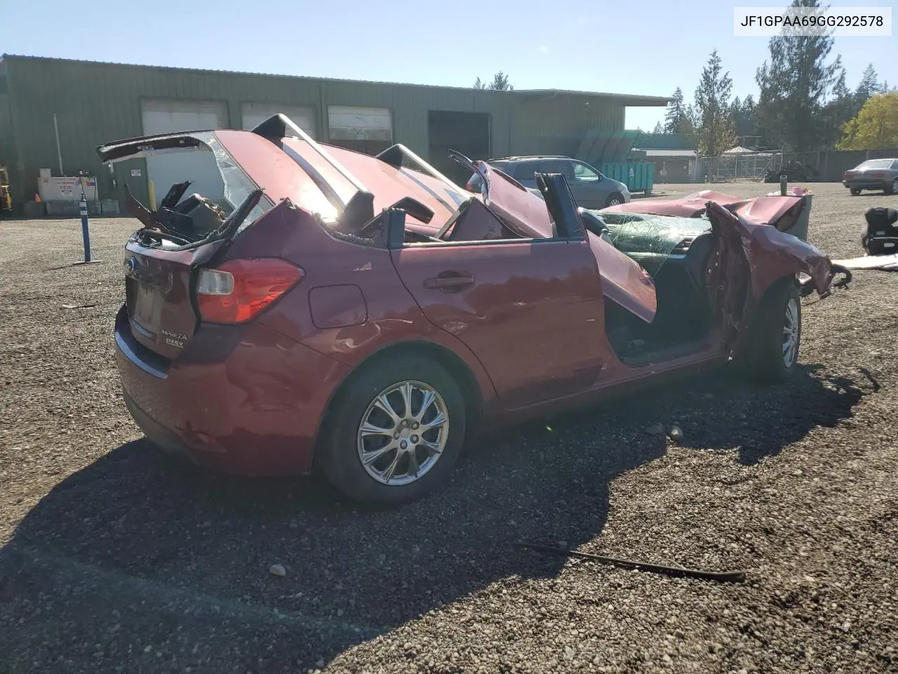 2016 Subaru Impreza VIN: JF1GPAA69GG292578 Lot: 53831275