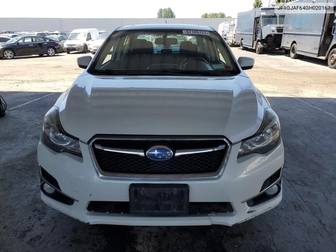 2016 Subaru Impreza Premium Plus VIN: JF1GJAF64GH020167 Lot: 57105725