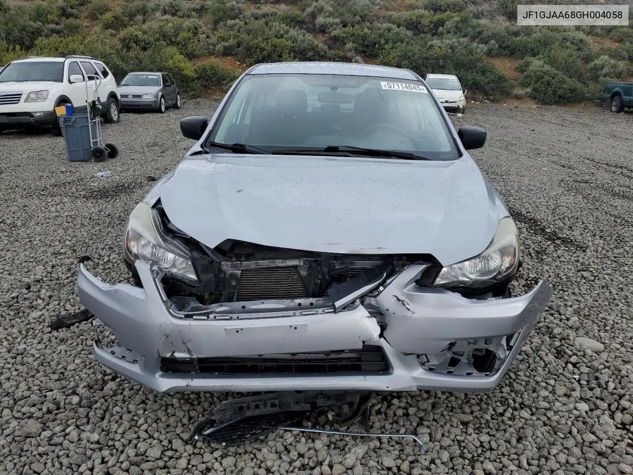 2016 Subaru Impreza VIN: JF1GJAA68GH004058 Lot: 57114045