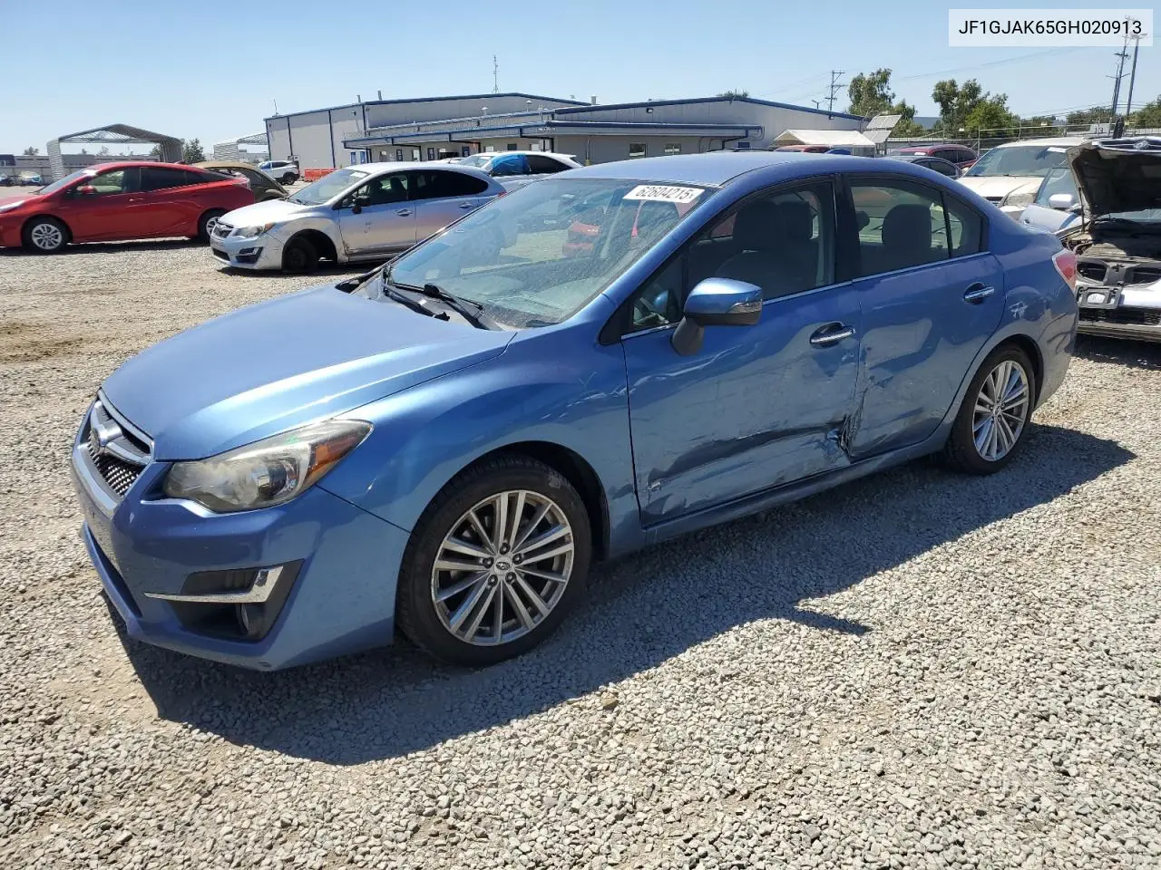 2016 Subaru Impreza Limited VIN: JF1GJAK65GH020913 Lot: 62604215