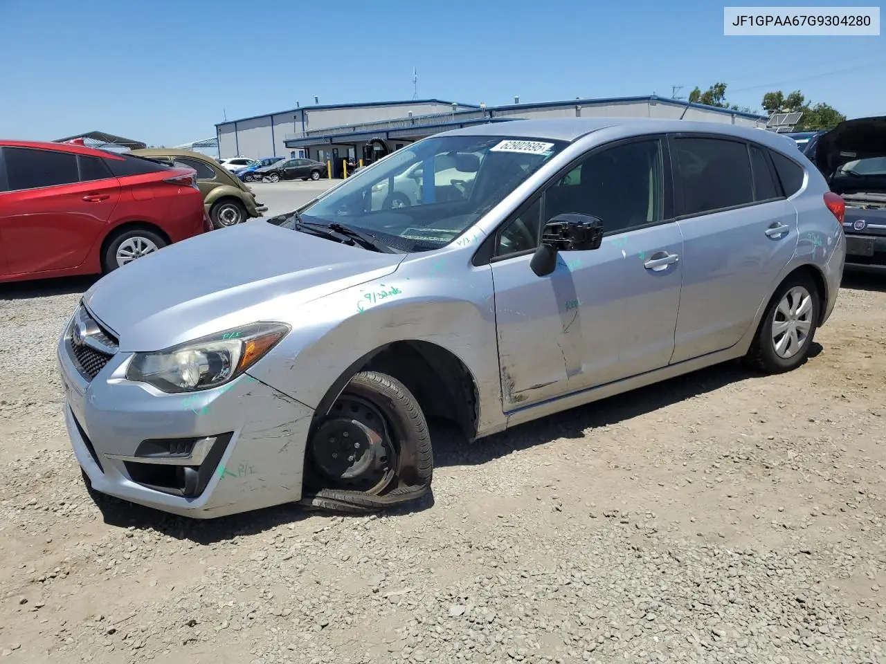 2016 Subaru Impreza VIN: JF1GPAA67G9304280 Lot: 62902695