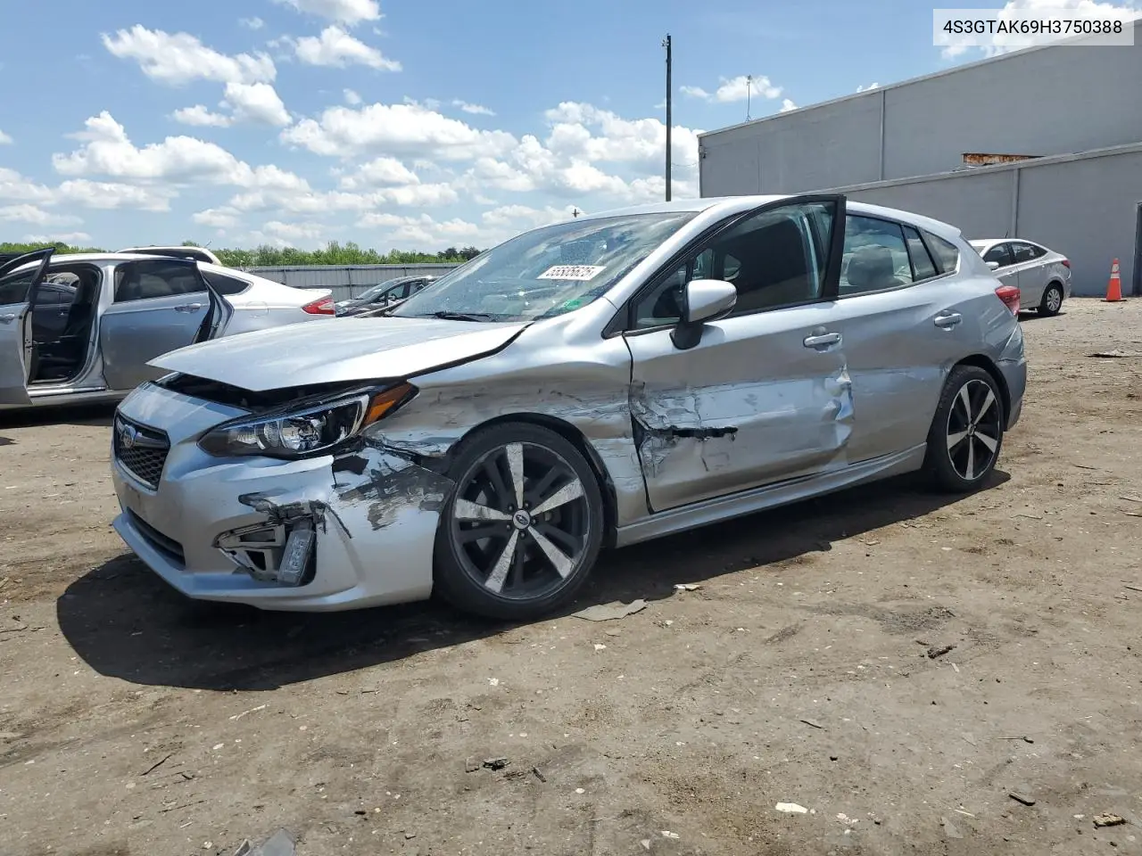 2017 Subaru Impreza Sport VIN: 4S3GTAK69H3750388 Lot: 55505625