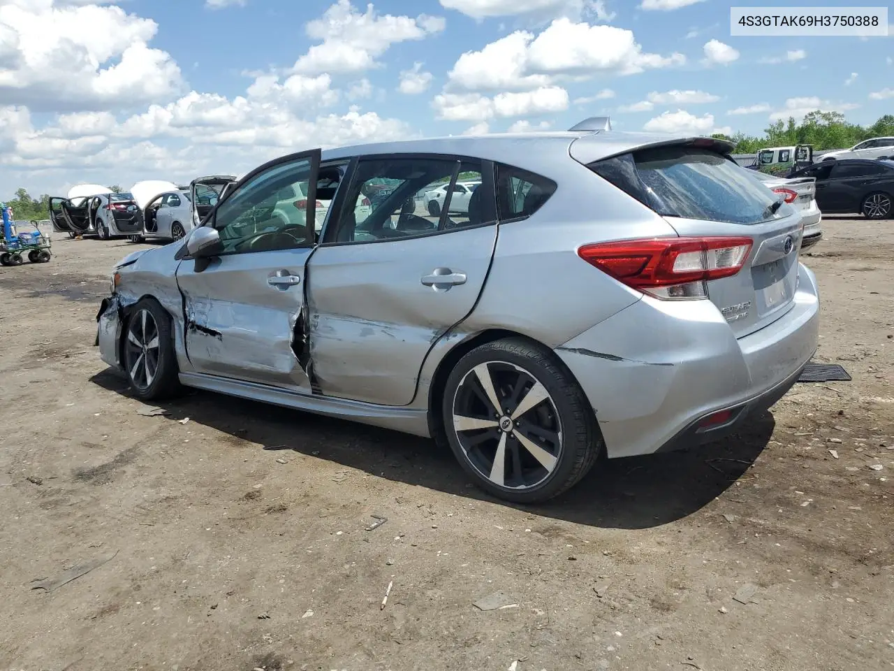 2017 Subaru Impreza Sport VIN: 4S3GTAK69H3750388 Lot: 55505625