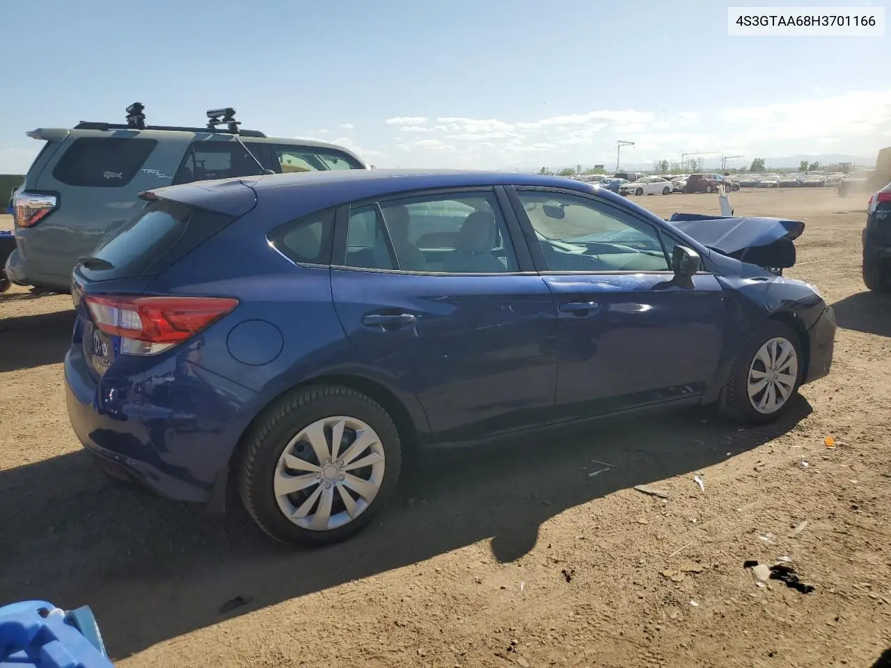 2017 Subaru Impreza VIN: 4S3GTAA68H3701166 Lot: 57115035