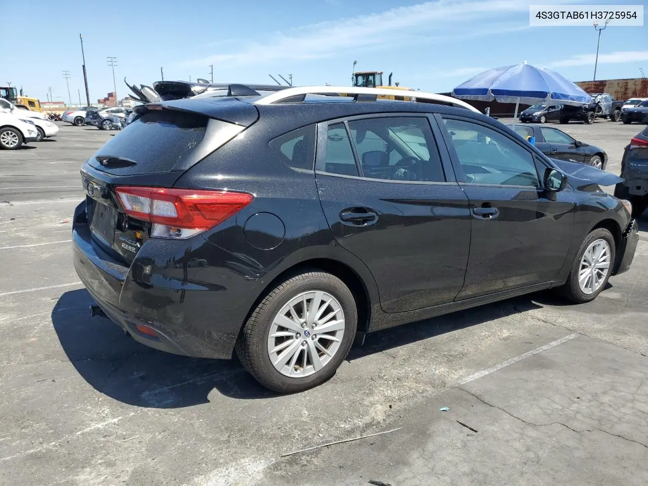2017 Subaru Impreza Premium VIN: 4S3GTAB61H3725954 Lot: 57256475