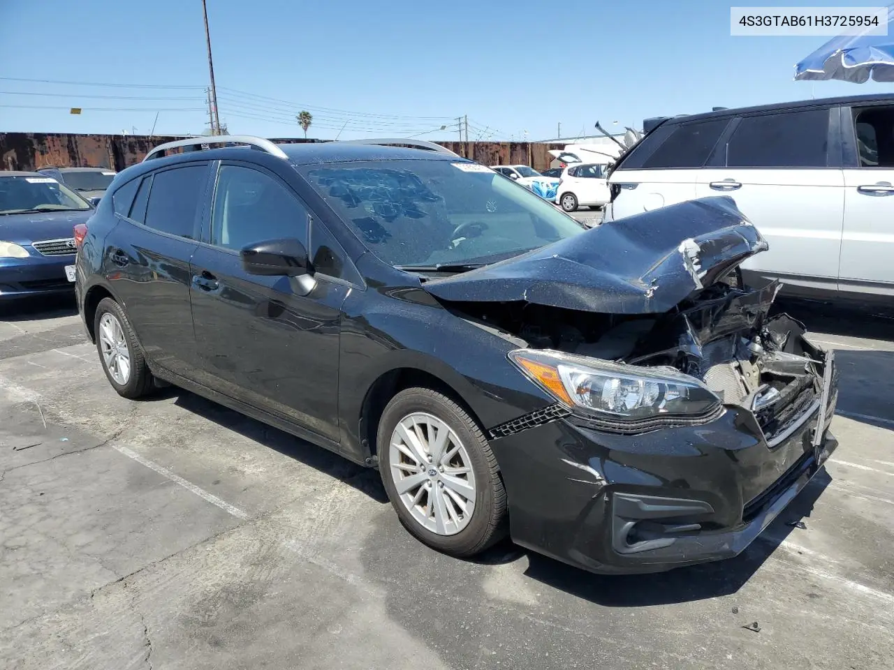 2017 Subaru Impreza Premium VIN: 4S3GTAB61H3725954 Lot: 57256475