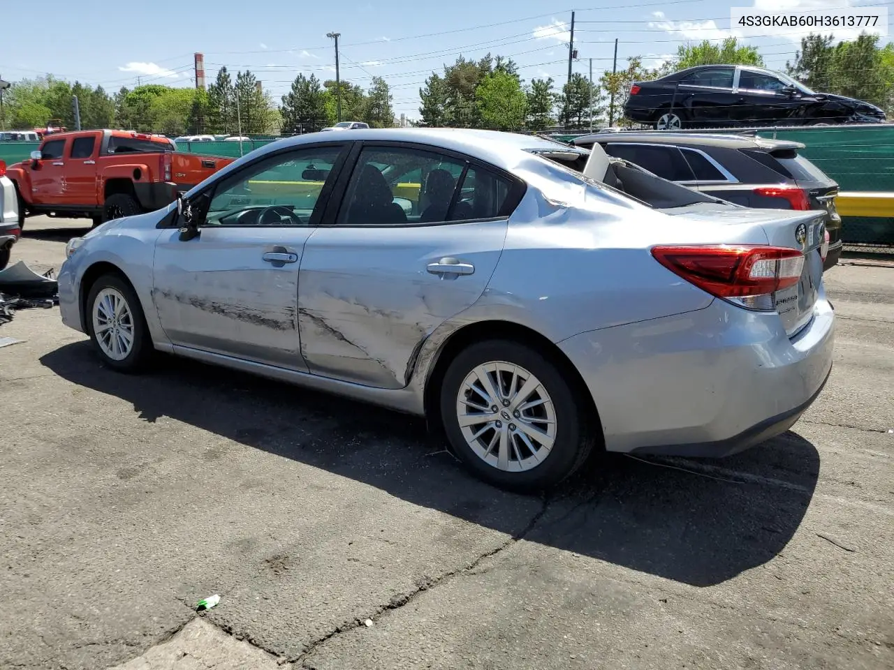 2017 Subaru Impreza Premium VIN: 4S3GKAB60H3613777 Lot: 57278615