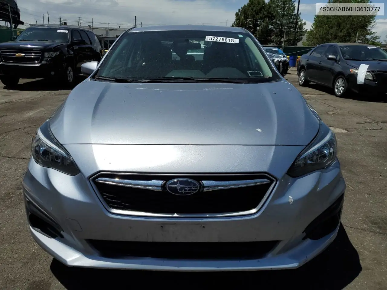 2017 Subaru Impreza Premium VIN: 4S3GKAB60H3613777 Lot: 57278615