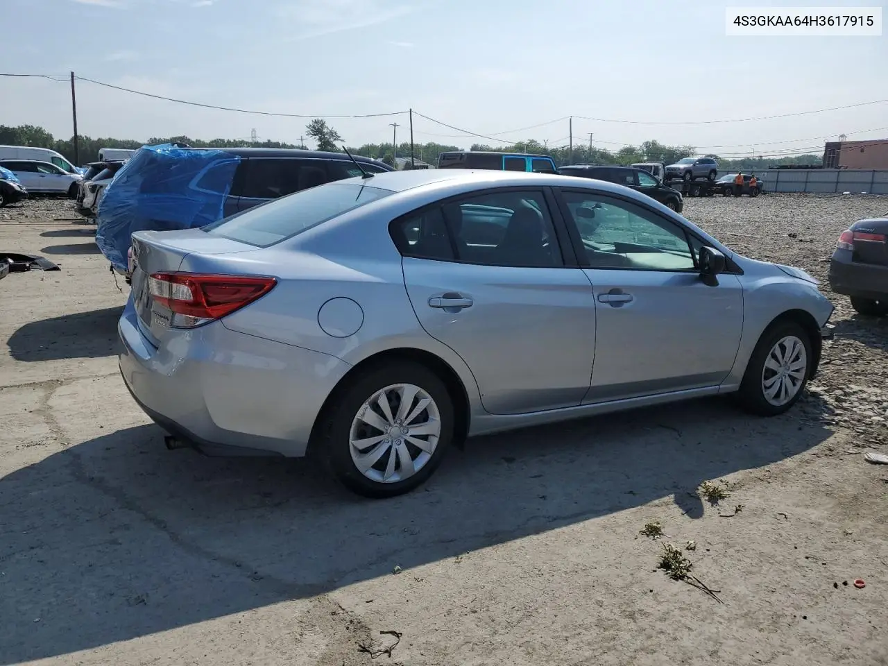 2017 Subaru Impreza VIN: 4S3GKAA64H3617915 Lot: 62479575