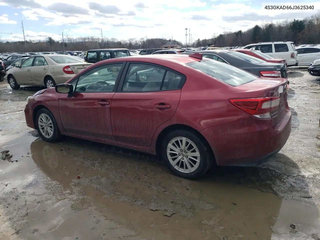 2018 Subaru Impreza Premium Plus VIN: 4S3GKAD66J3625340 Lot: 47041265