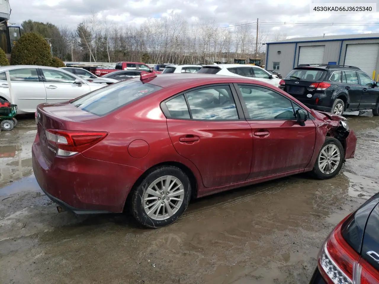 2018 Subaru Impreza Premium Plus VIN: 4S3GKAD66J3625340 Lot: 47041265