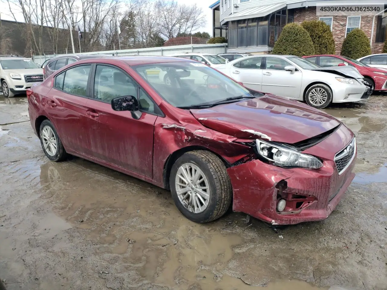 2018 Subaru Impreza Premium Plus VIN: 4S3GKAD66J3625340 Lot: 47041265