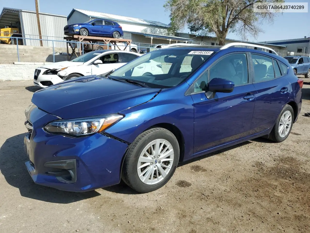 2018 Subaru Impreza Premium VIN: 4S3GTAB64J3740289 Lot: 56196355