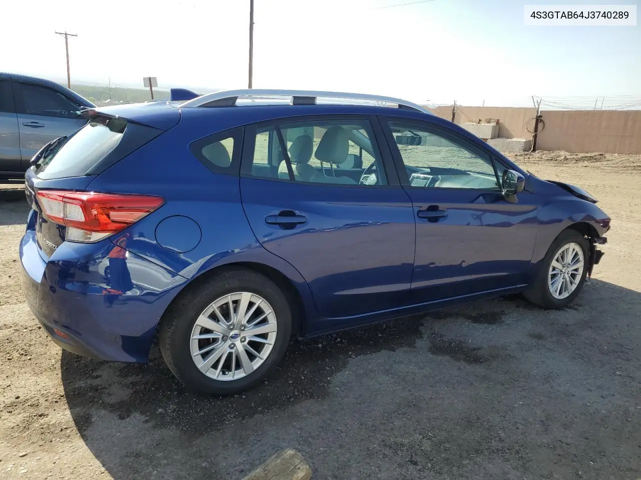 2018 Subaru Impreza Premium VIN: 4S3GTAB64J3740289 Lot: 56196355