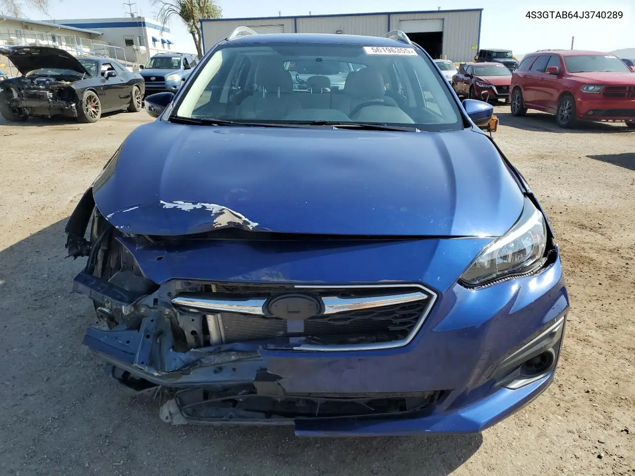 2018 Subaru Impreza Premium VIN: 4S3GTAB64J3740289 Lot: 56196355
