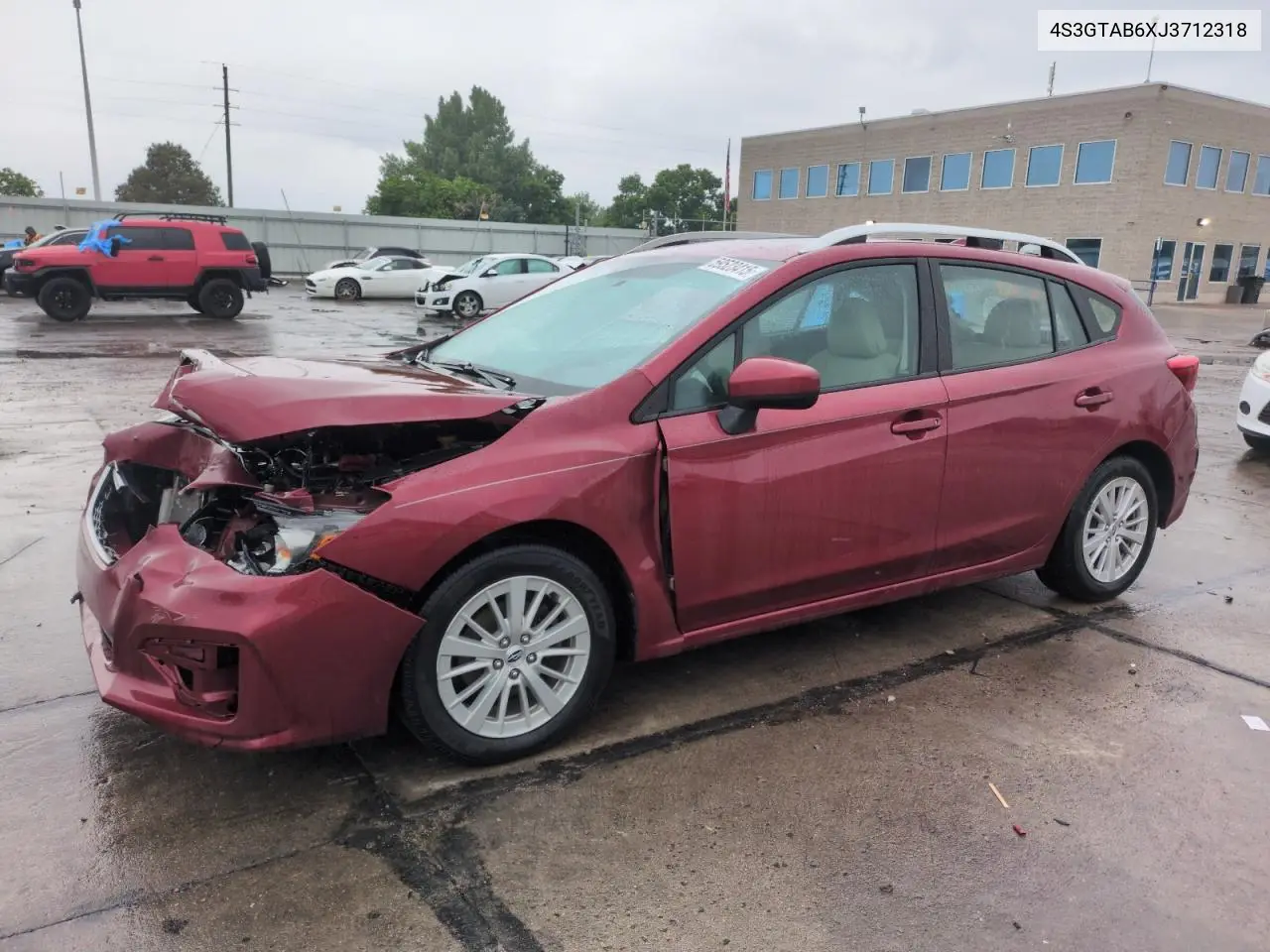 2018 Subaru Impreza Premium VIN: 4S3GTAB6XJ3712318 Lot: 59523415