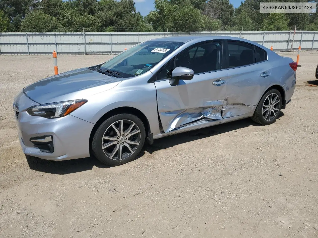 2018 Subaru Impreza Limited VIN: 4S3GKAN64J3601424 Lot: 61744445