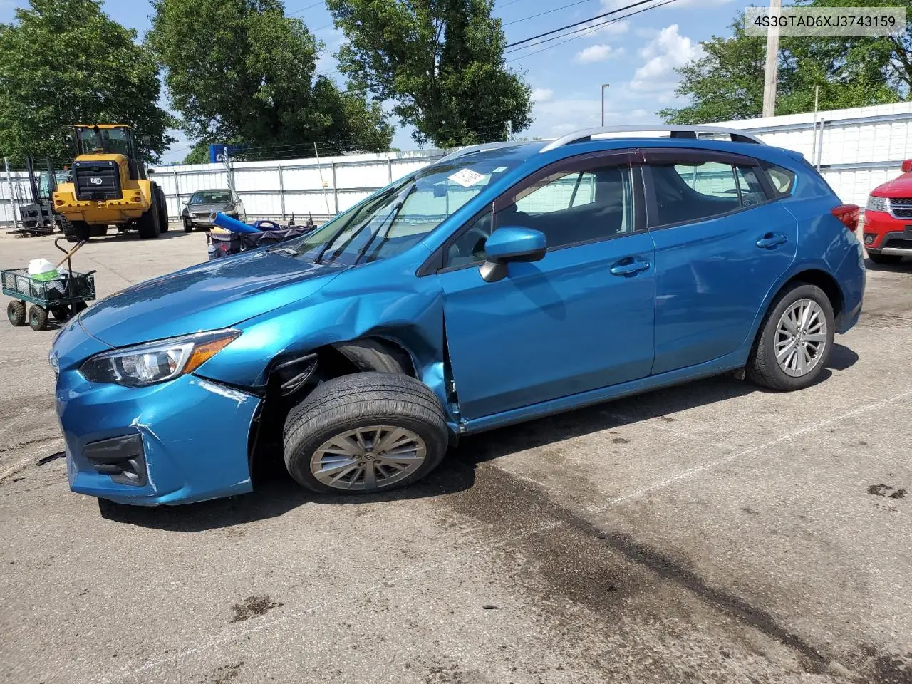 2018 Subaru Impreza Premium Plus VIN: 4S3GTAD6XJ3743159 Lot: 61941885