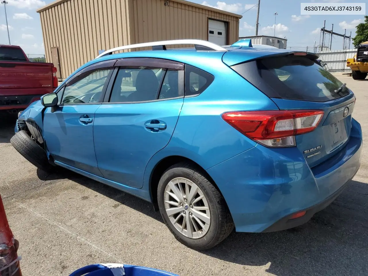 2018 Subaru Impreza Premium Plus VIN: 4S3GTAD6XJ3743159 Lot: 61941885