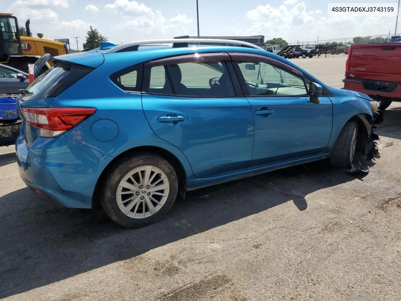 2018 Subaru Impreza Premium Plus VIN: 4S3GTAD6XJ3743159 Lot: 61941885