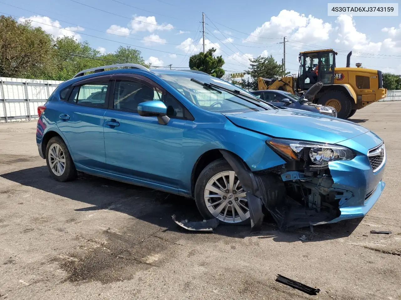 2018 Subaru Impreza Premium Plus VIN: 4S3GTAD6XJ3743159 Lot: 61941885
