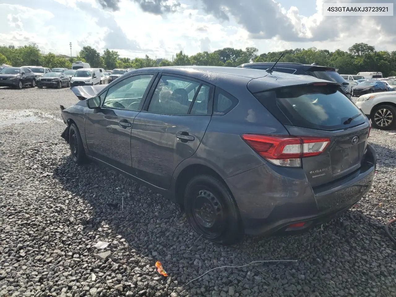 2018 Subaru Impreza VIN: 4S3GTAA6XJ3723921 Lot: 62488905