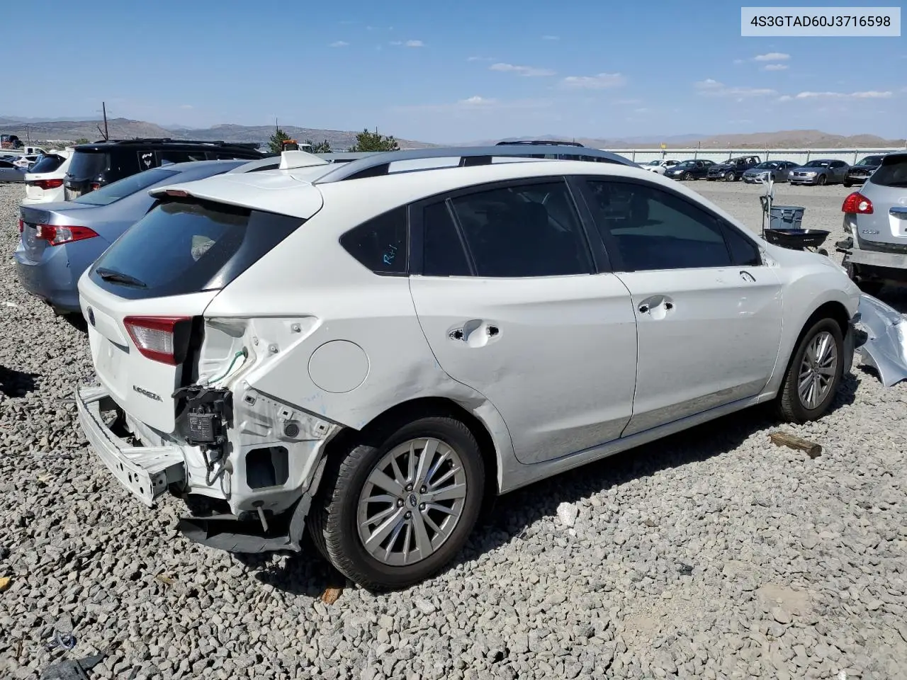 2018 Subaru Impreza Premium Plus VIN: 4S3GTAD60J3716598 Lot: 62570445