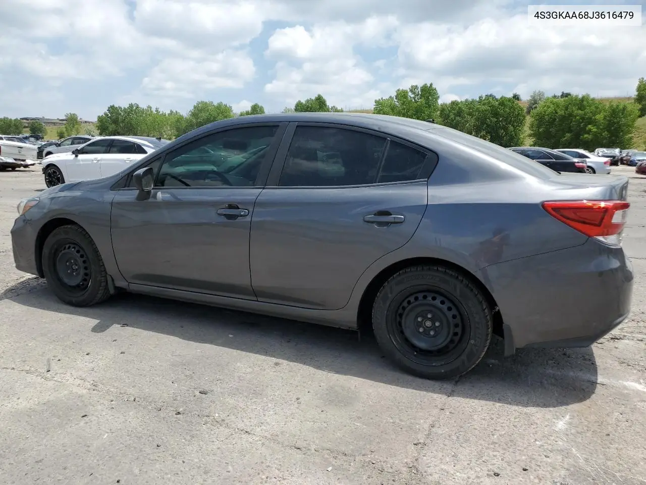 2018 Subaru Impreza VIN: 4S3GKAA68J3616479 Lot: 62780605
