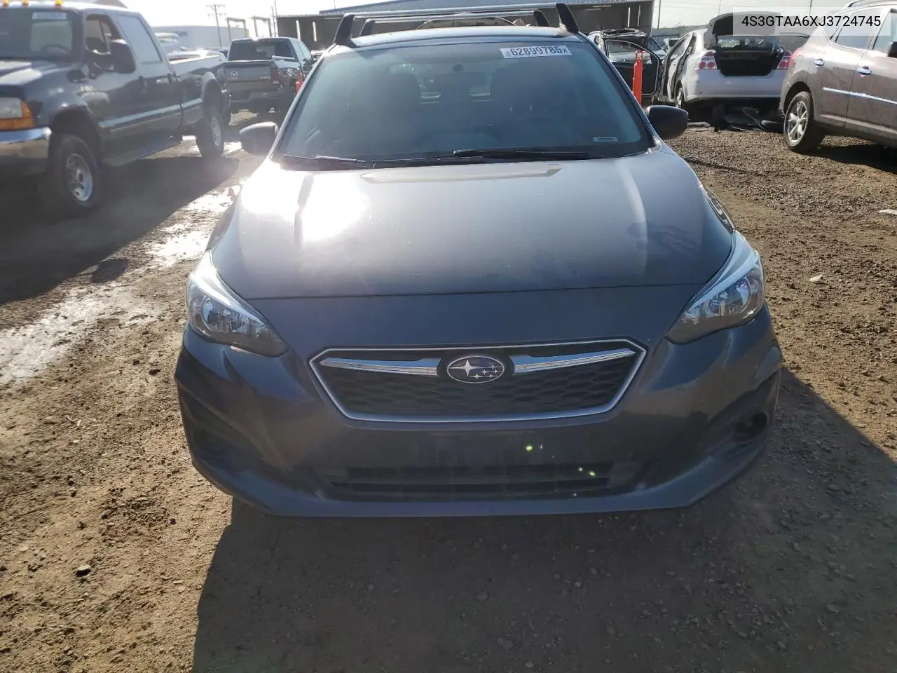 2018 Subaru Impreza VIN: 4S3GTAA6XJ3724745 Lot: 62899785
