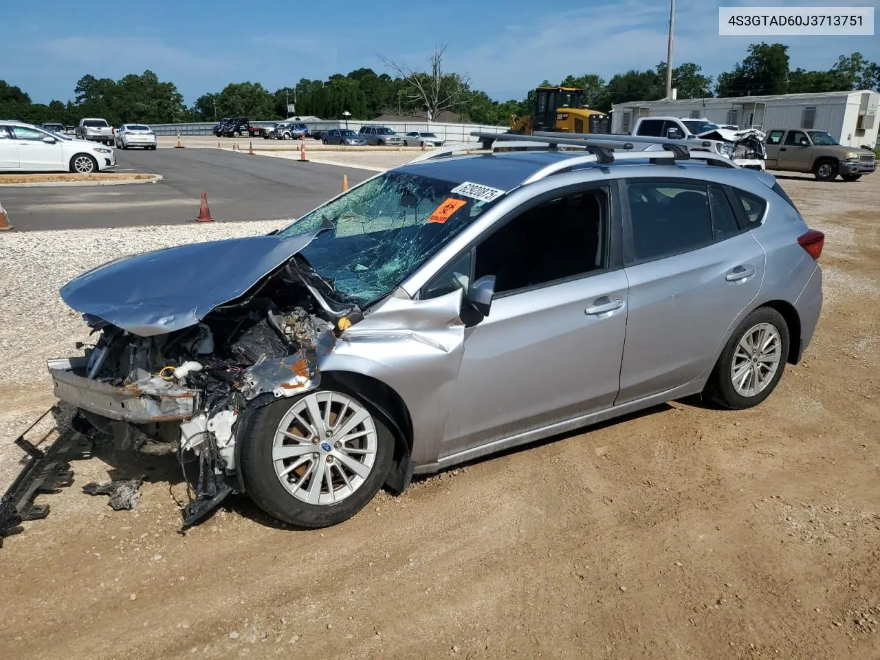 2018 Subaru Impreza Premium Plus VIN: 4S3GTAD60J3713751 Lot: 62920875