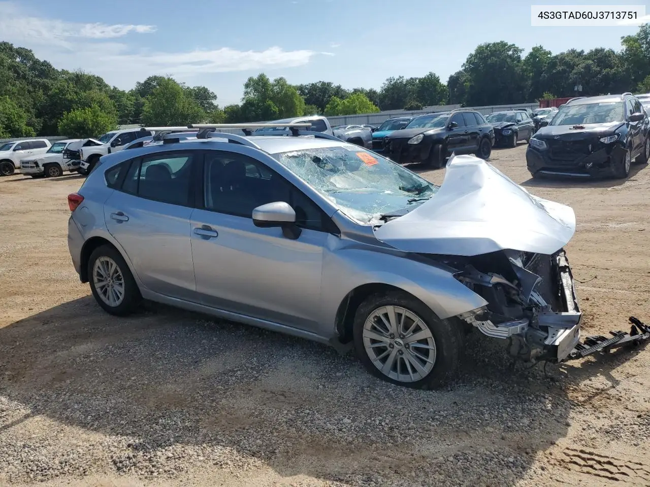 2018 Subaru Impreza Premium Plus VIN: 4S3GTAD60J3713751 Lot: 62920875