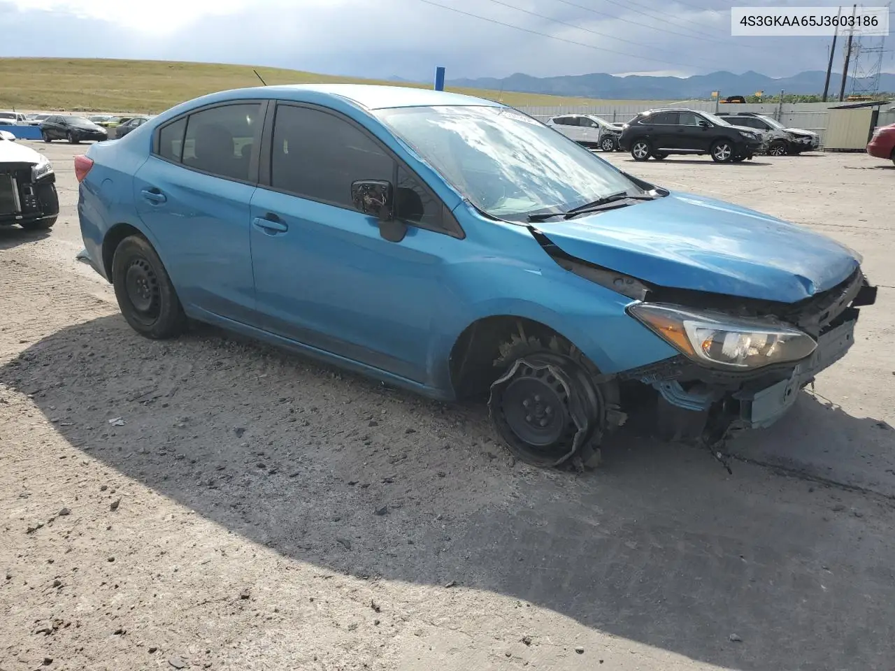 2018 Subaru Impreza VIN: 4S3GKAA65J3603186 Lot: 63416845