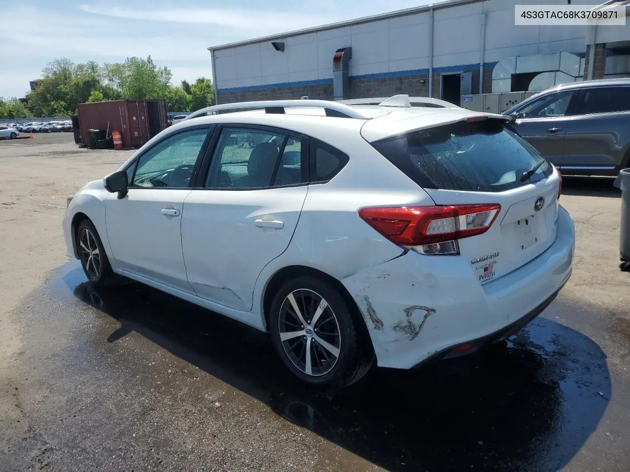 2019 Subaru Impreza Premium VIN: 4S3GTAC68K3709871 Lot: 55459185