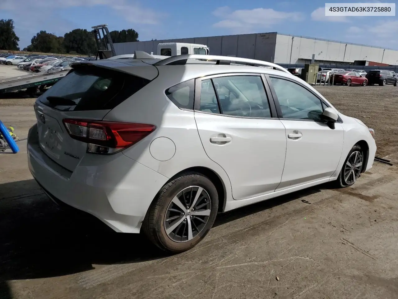 2019 Subaru Impreza Premium VIN: 4S3GTAD63K3725880 Lot: 59520805