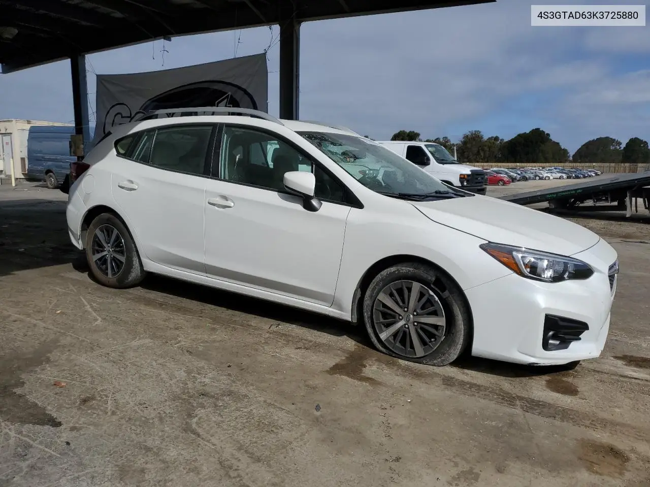 2019 Subaru Impreza Premium VIN: 4S3GTAD63K3725880 Lot: 59520805