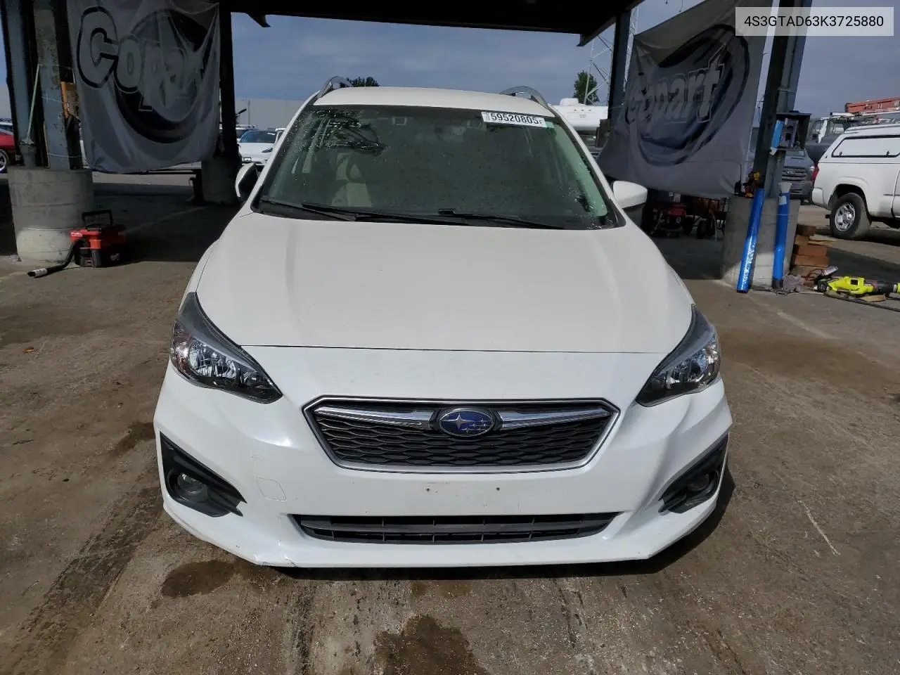 2019 Subaru Impreza Premium VIN: 4S3GTAD63K3725880 Lot: 59520805