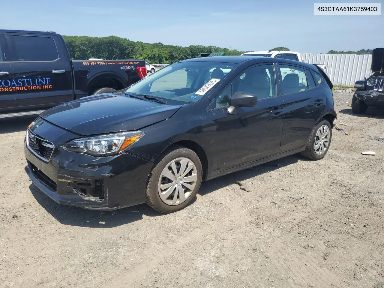 2019 Subaru Impreza VIN: 4S3GTAA61K3759403 Lot: 60522625