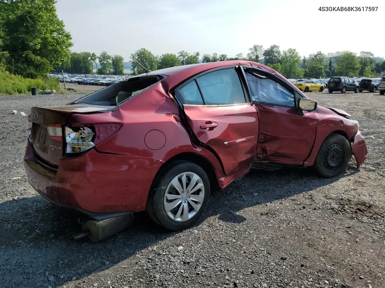 2019 Subaru Impreza VIN: 4S3GKAB68K3617597 Lot: 60552735
