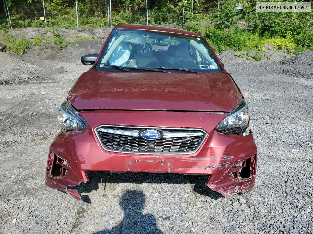 2019 Subaru Impreza VIN: 4S3GKAB68K3617597 Lot: 60552735