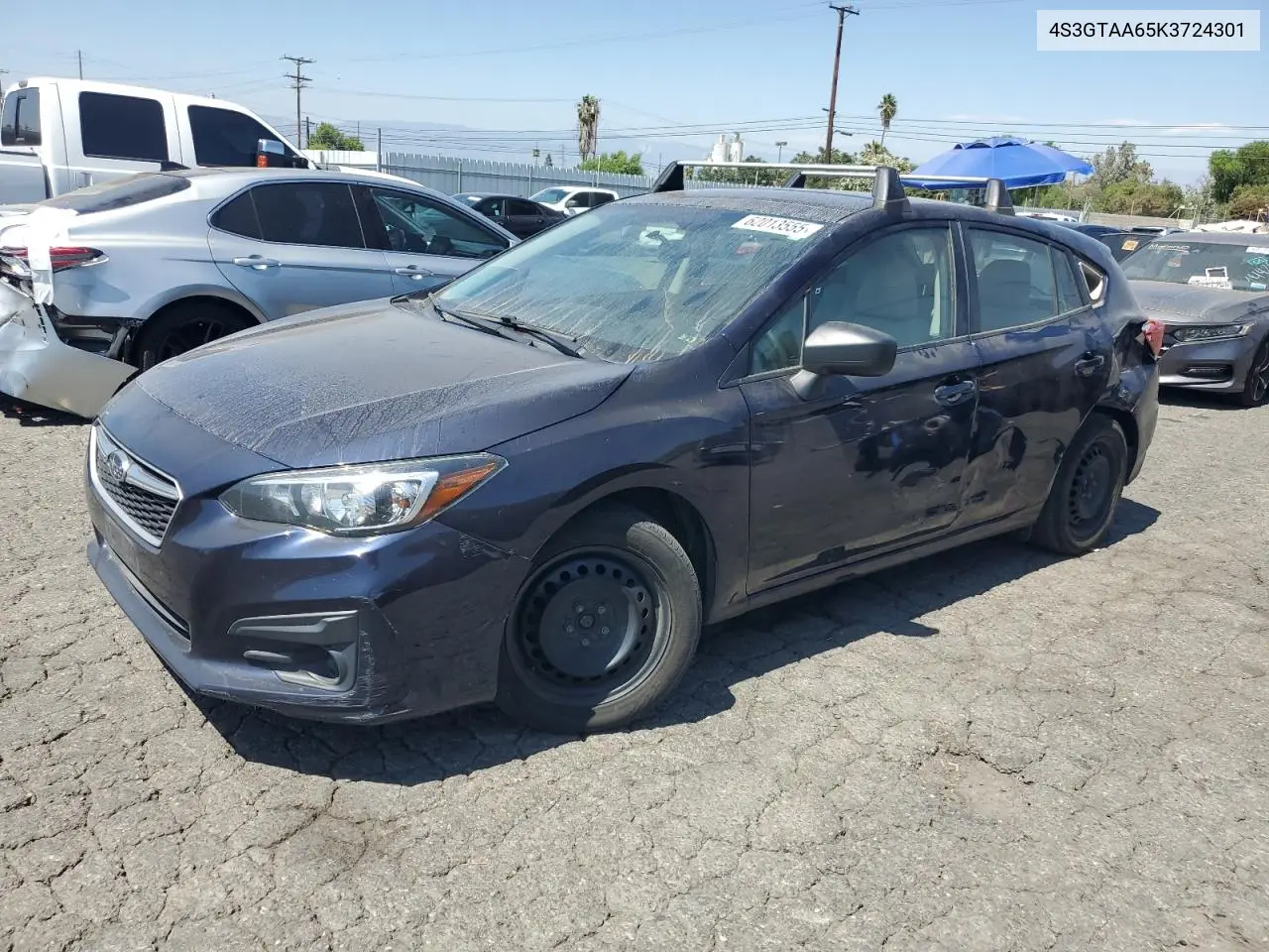 2019 Subaru Impreza VIN: 4S3GTAA65K3724301 Lot: 62013555