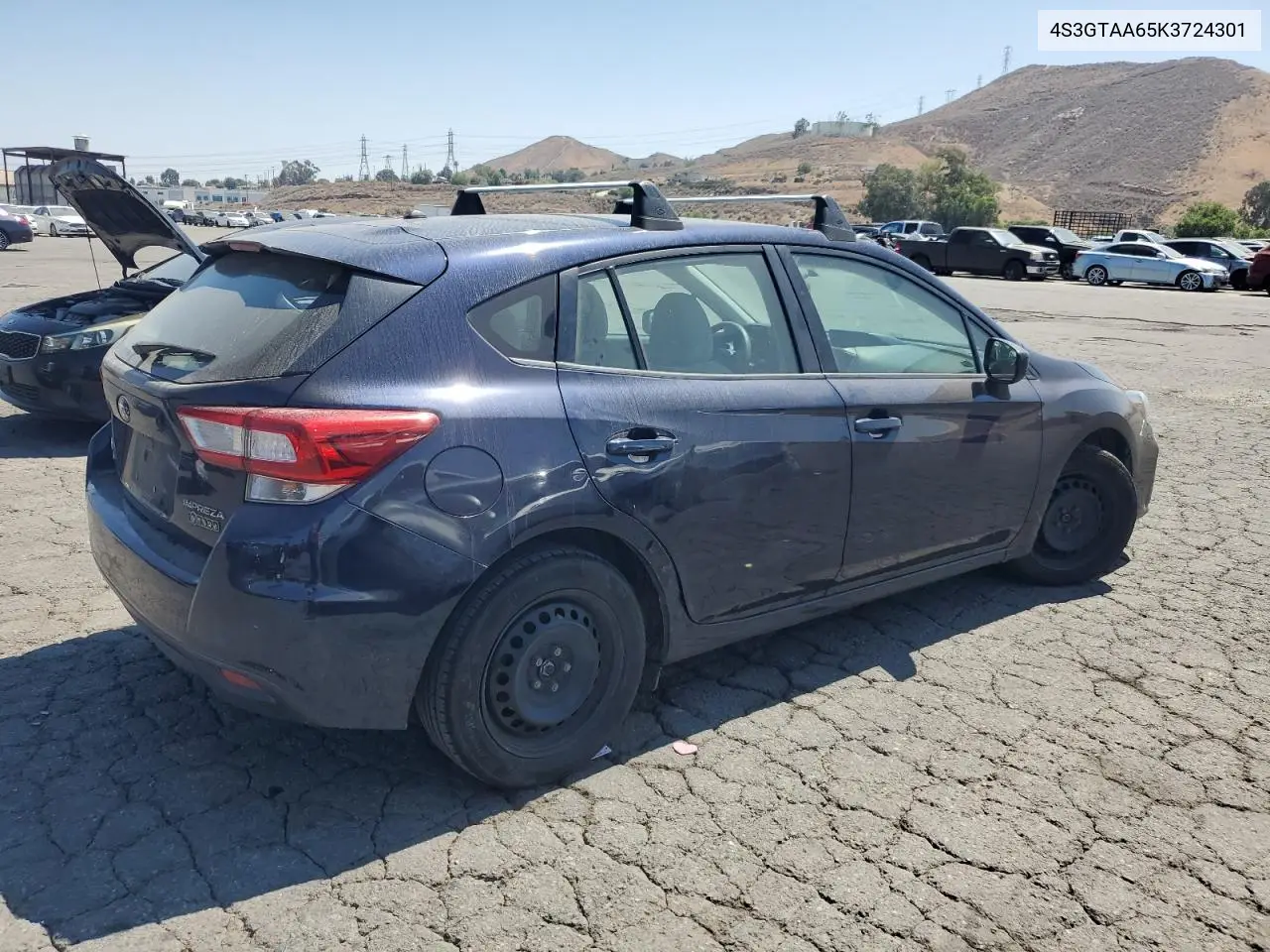 2019 Subaru Impreza VIN: 4S3GTAA65K3724301 Lot: 62013555