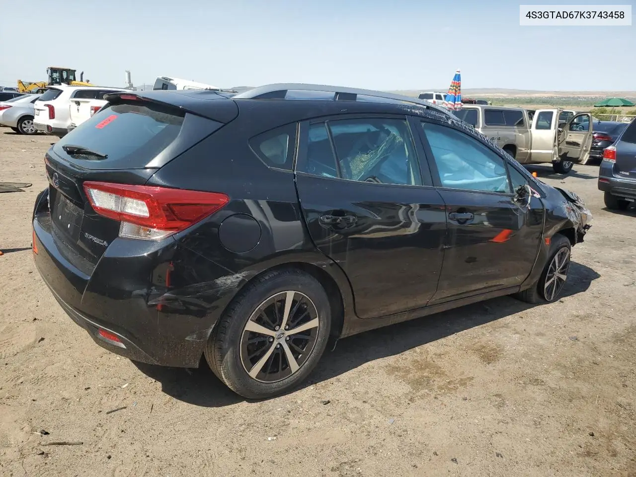 2019 Subaru Impreza Premium VIN: 4S3GTAD67K3743458 Lot: 62363985