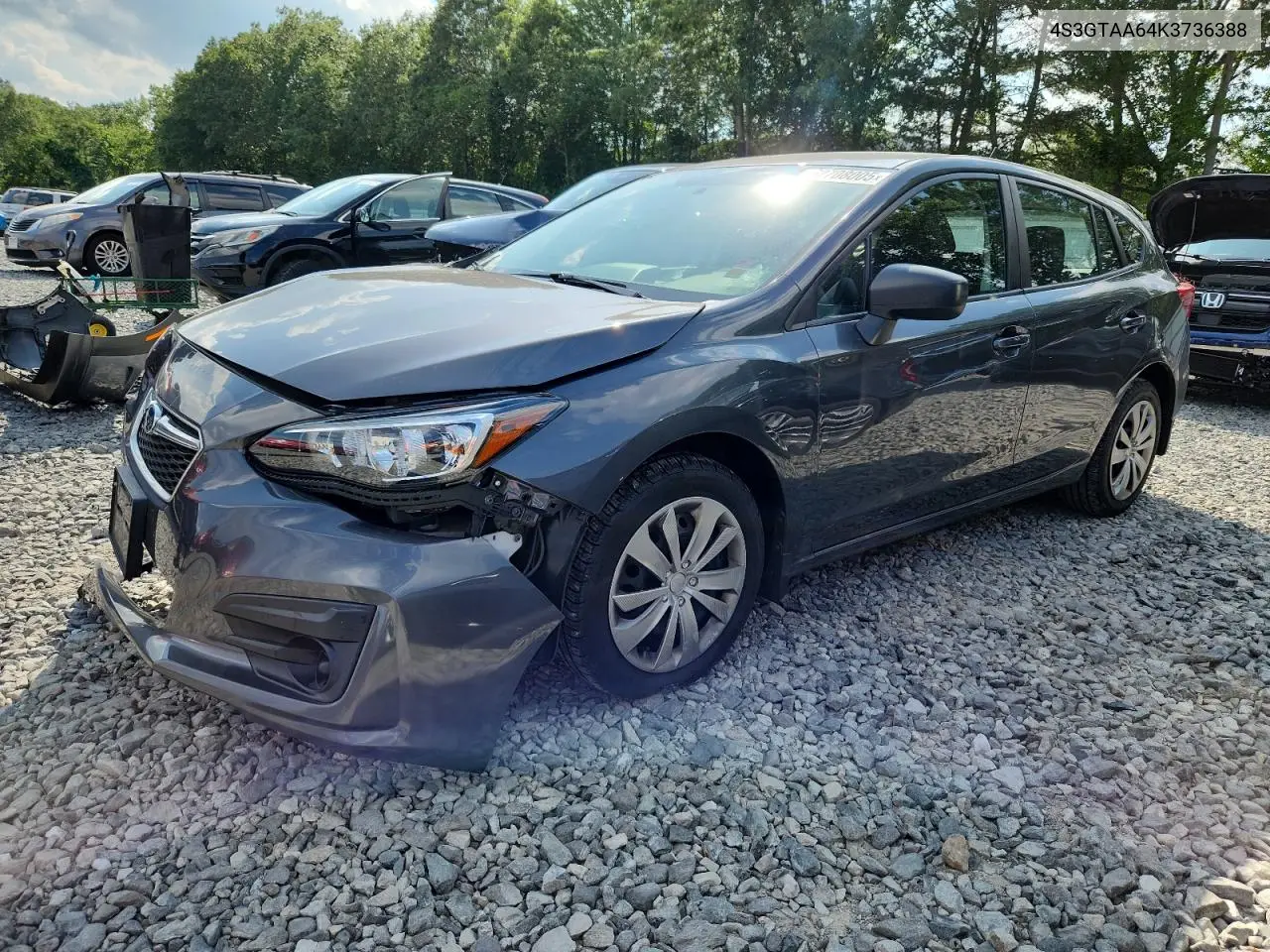 2019 Subaru Impreza VIN: 4S3GTAA64K3736388 Lot: 62708005