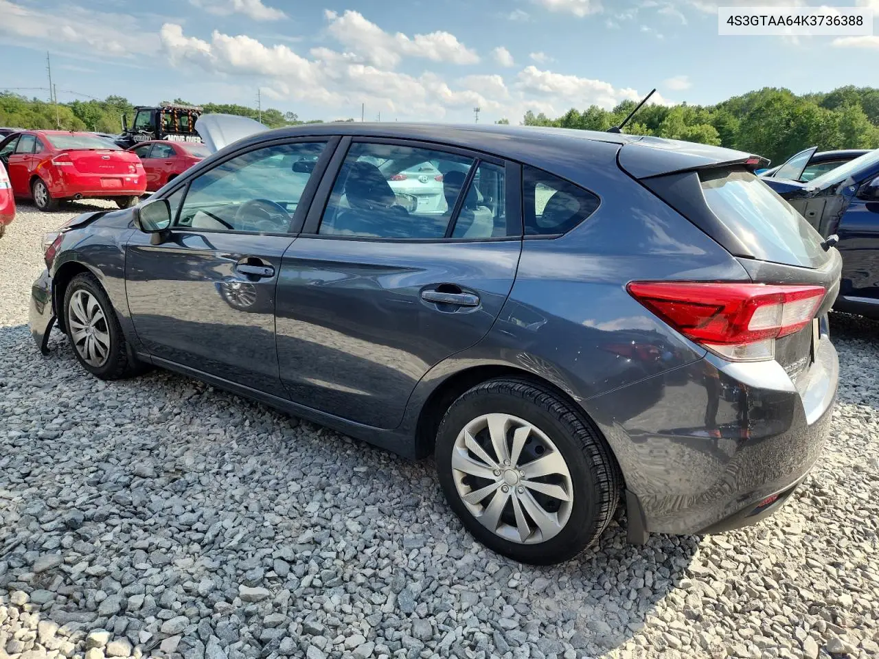 2019 Subaru Impreza VIN: 4S3GTAA64K3736388 Lot: 62708005