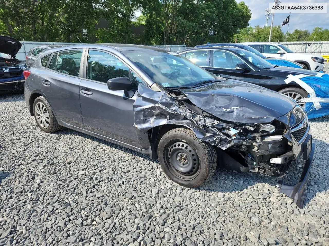 2019 Subaru Impreza VIN: 4S3GTAA64K3736388 Lot: 62708005