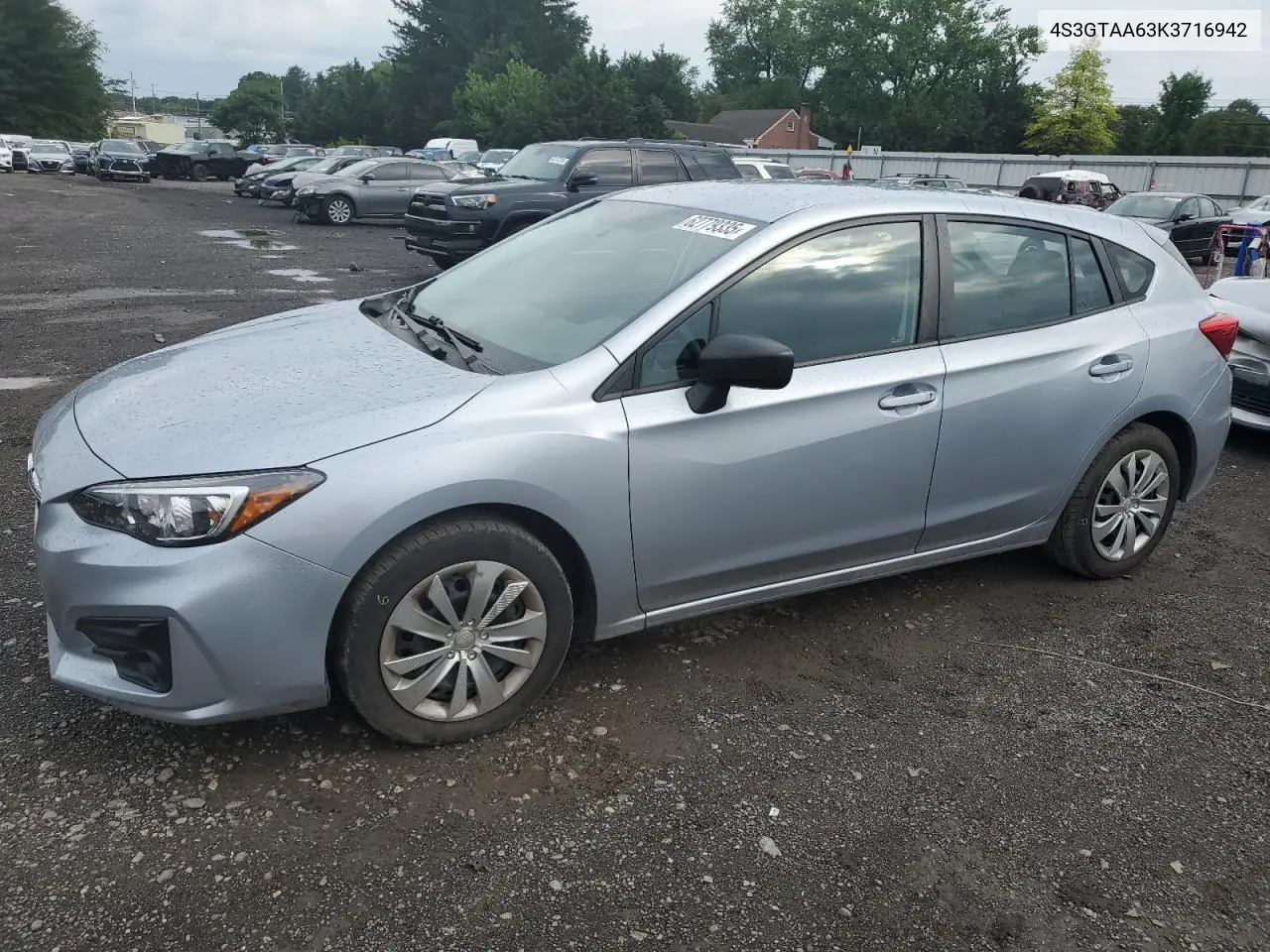 2019 Subaru Impreza VIN: 4S3GTAA63K3716942 Lot: 62779335
