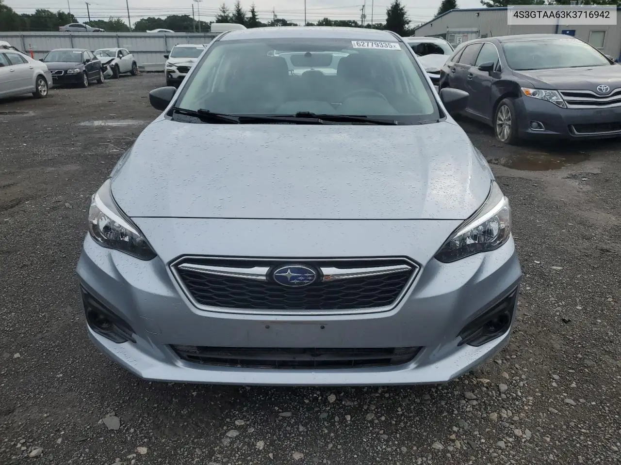 2019 Subaru Impreza VIN: 4S3GTAA63K3716942 Lot: 62779335