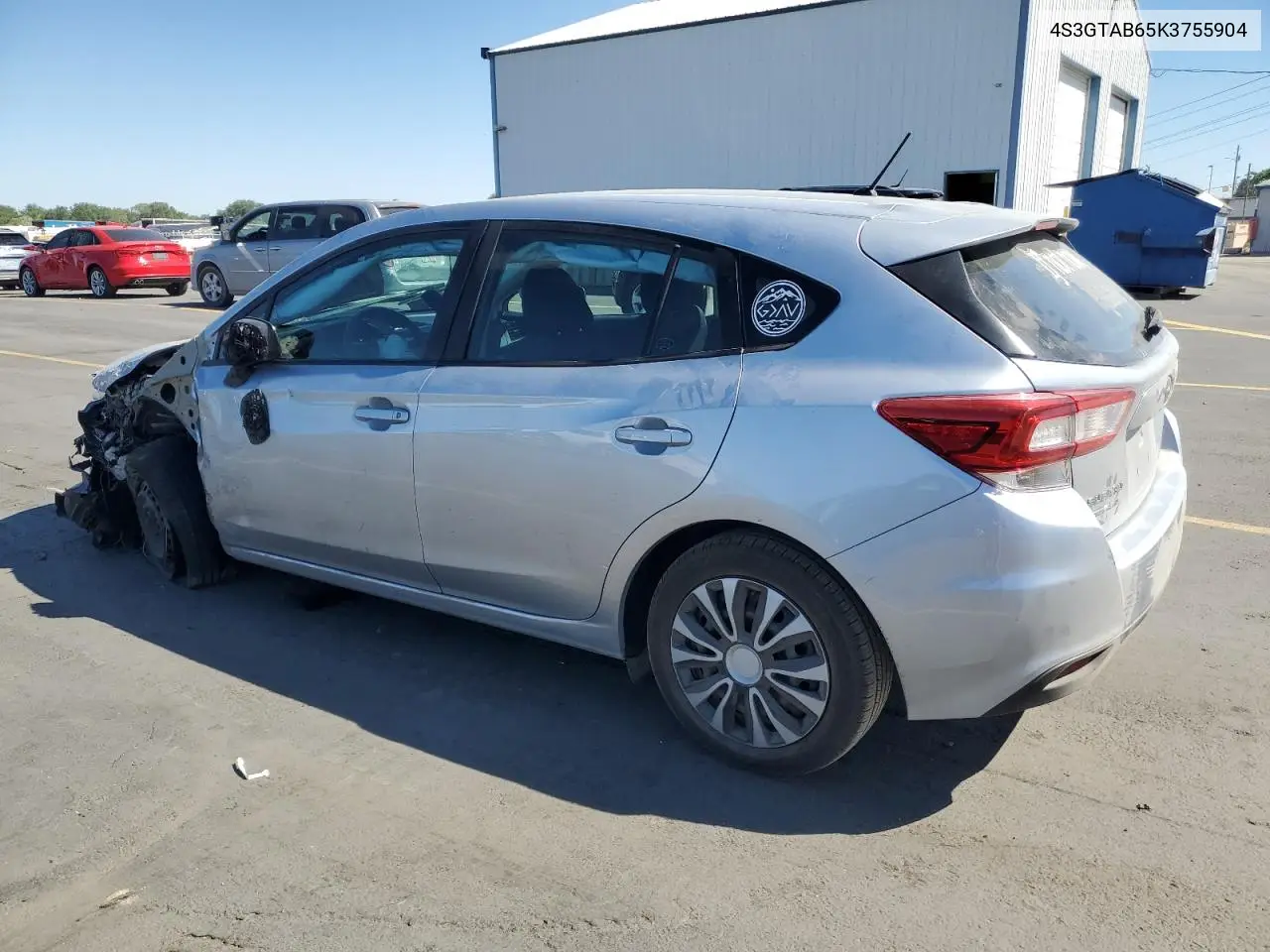 2019 Subaru Impreza VIN: 4S3GTAB65K3755904 Lot: 62853165