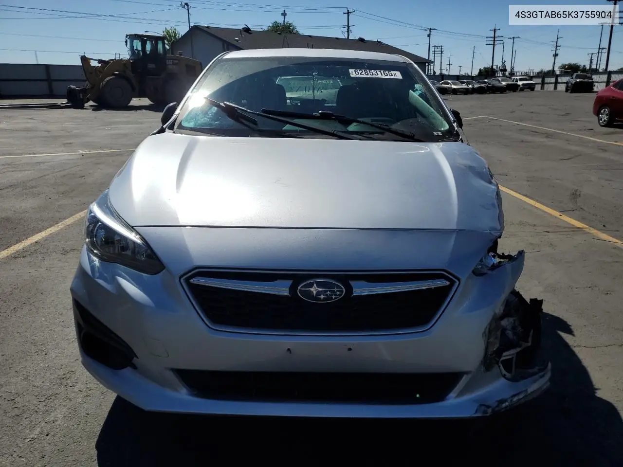 2019 Subaru Impreza VIN: 4S3GTAB65K3755904 Lot: 62853165